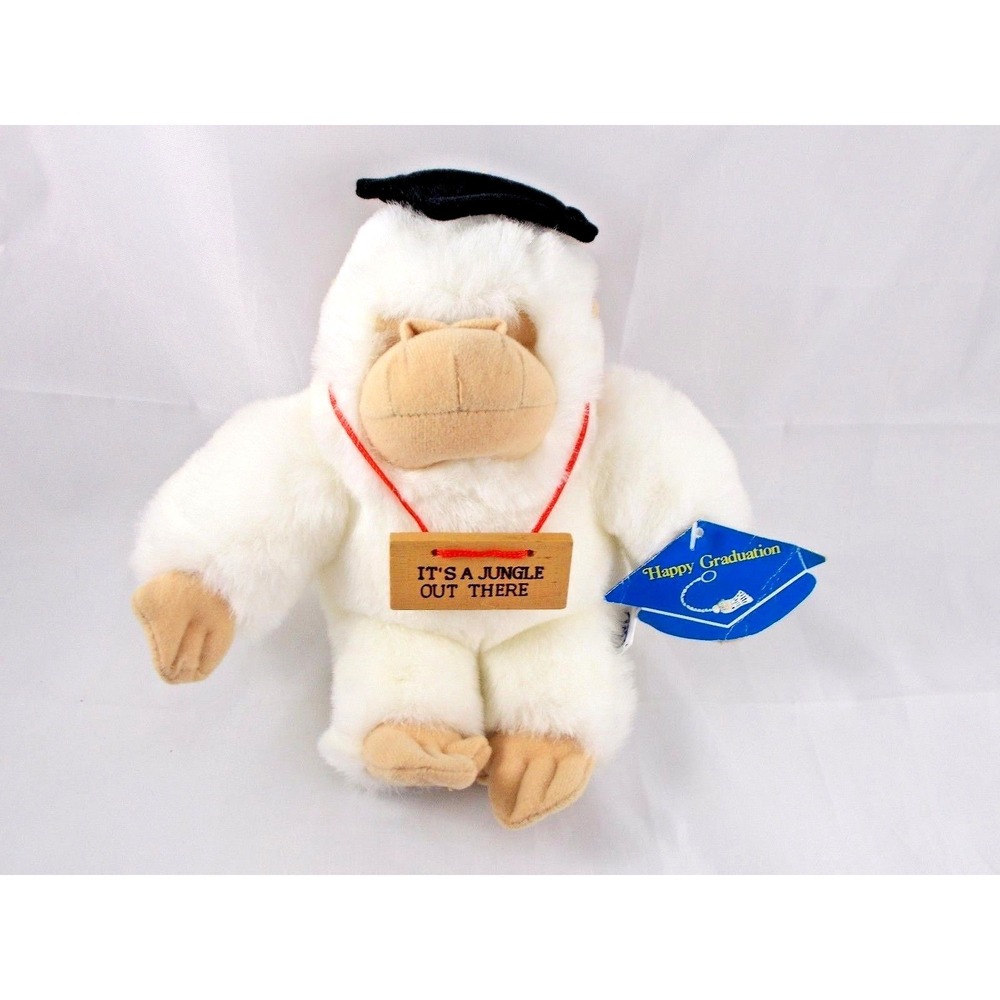 Jerry Elsner Gorilla Plush Graduation Gilbert Graduate 9 Inch Ape Stuffed Animal